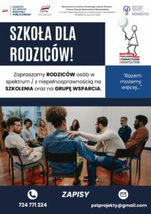 komitet do spraw pożytku publicznego NIW Narodowy Instytut Wolności Centrum Rozwoju Społeczeństwa Obywatelskiego Rządowy Program Fundusz Inicjatyw Obywatelskich na lata 2021-2030 Nowe FIO Sfinansowano ze środków narodowego instytutu wolności - centrum rozwoju społeczeństwa obywatelskiego w ramach rządowego programu fundusz inicjatyw obywatelskich nowefio na lata 2021-2030 Szkoła dla rodziców zapraszamy rodziców osób w spektrum/ z niepełnosprawnością na szkolenia oraz na grupę wsparcia ,,Razem możemy więcej..." zapisy: tel - 724 771 224 mail - pstprojekty@gmail.com