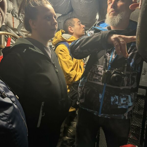 Zdjęcie przedstawia uczniów z PROLOGU, którzy zwiedzali Trójmiasto